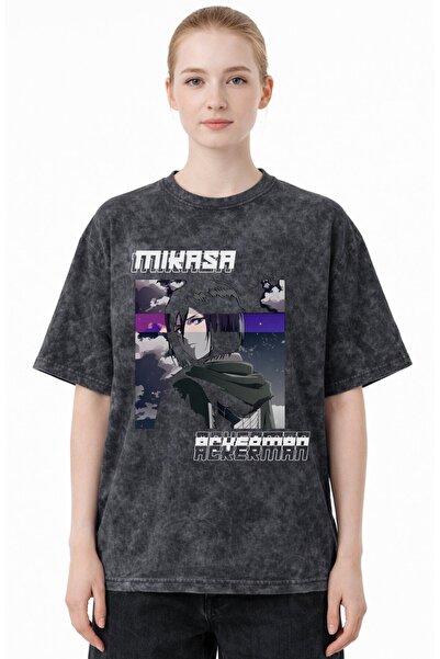 SEVBANO Design Mikasa Ackerman Attack on Titan Anime Printed Unisex Oversized...