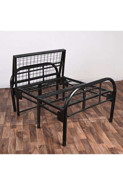 SAHABA Folding Bed 190 x 90cm, Portable Foldable Beds Strong Sturdy Frame, Bed Frame for Home