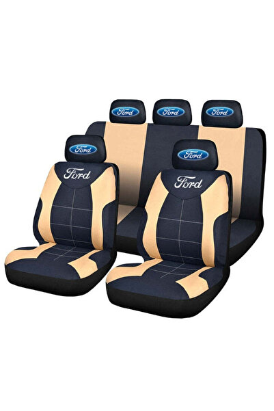 Autohelix MSA Set huse universale pentru scaune compatibile cu Ford – Negru/Crem