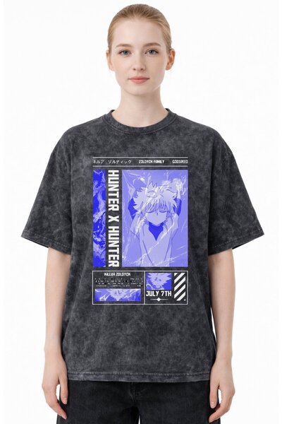 SEVBANO Design Killua Zoldyck Hunter X Hunter Anime Printed Unisex Oversized ...
