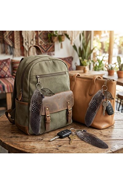 escoines koleksiyon إسكويينز ريل فيشر سلسلة مفاتيح أميثيست حجر طبيعي حقيبة زي...