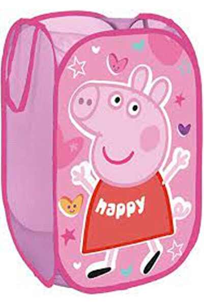 Peppa Pig υφασμάτινο καλάθι αποθήκευσης για παιχνίδια 36 εκ. Ροζ