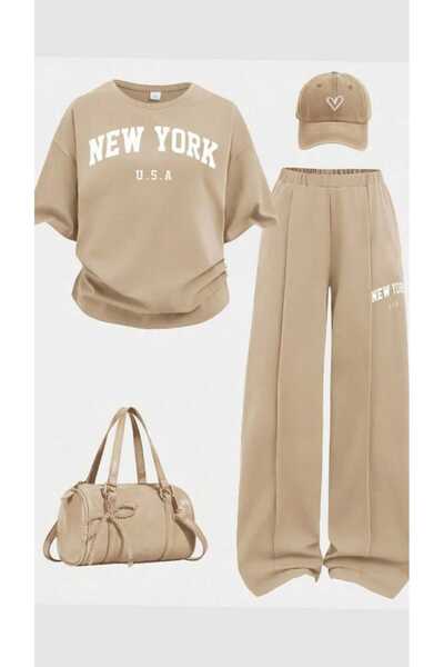 VESTIR BIEN Štampano Dečije letnje široke pantalone od trave Set gornjeg i do...