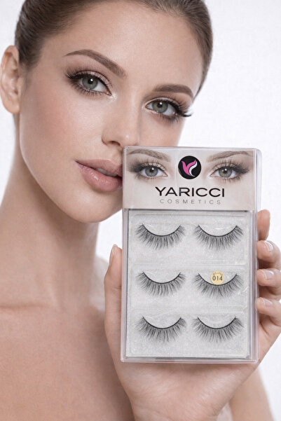 ROWENAROSE 3lü Set İpek Tamka Kirpik Seti 014 No