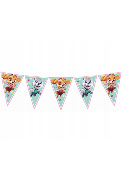 PAW PATROL Γιρλάντα με 9 σημαίες Σκάι και Έβερεστ, 2,3 μ.
