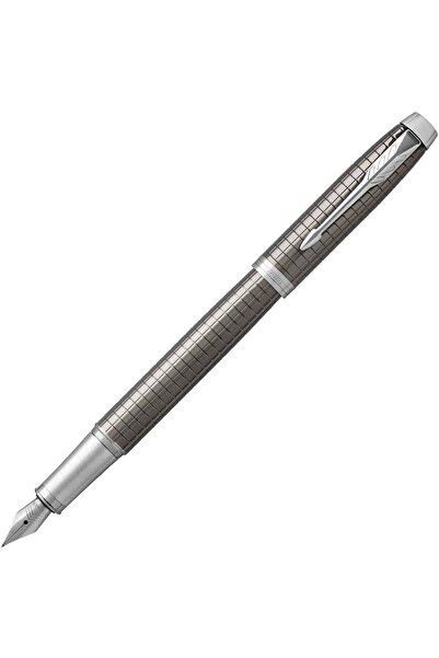 Parker قلم حبر IM - لون إسبريسو داكن فاخر برأس متوسط ​​وحبر أزرق قابل لإعادة ...