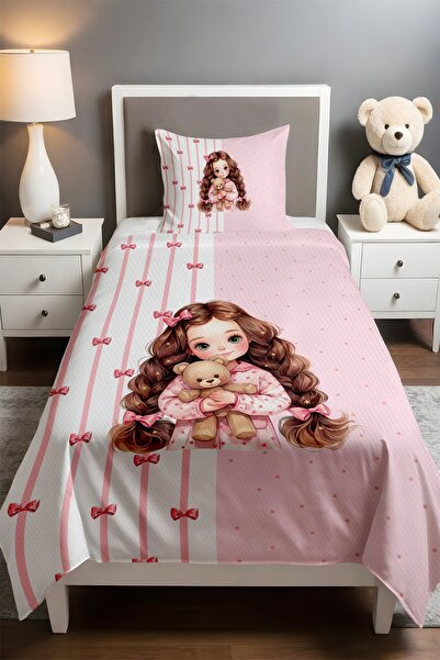 EVPANYA بنقشة دب مجموعة سويت دريمز منقوش مفرد بيبي كيدز قماش بيكي