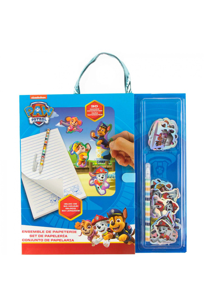 PAW PATROL Set caiete cu pix și magneți 31x30 cm albastru