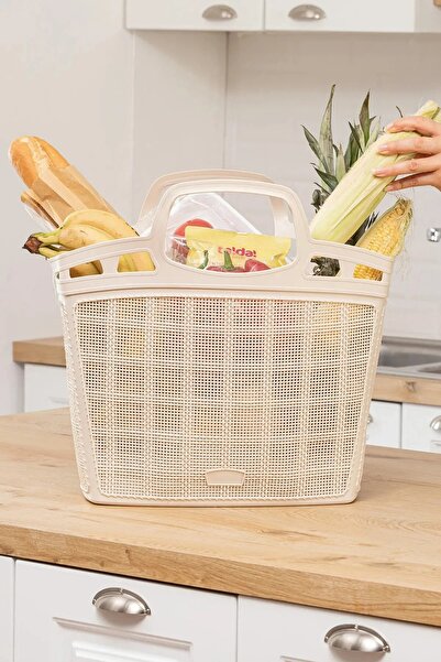 BİODATA 25 Lt Mesh Patterned Plastic Market Basket – for Picnic, Grocery and ...