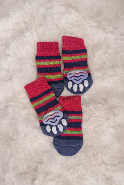 pet Kaymaz Tabanlıklı Köpek Çorabı L (Beden Ölçüleri Açıklamada)