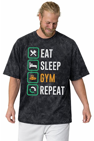 SEVBANO Design Bodybuilding Fitness Gym Athlete Printed Unisex Oversized Vint...