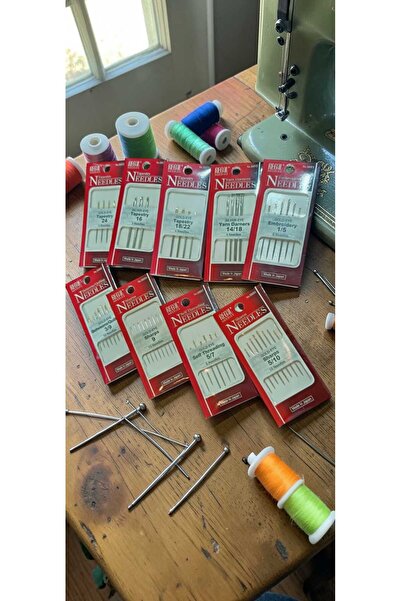 Gold Eyelashes A variety of Japanese sewing and embroidery needles (9 packs) ...