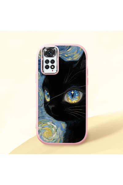 ucuc حافظة سيليكون وردية متوافقة مع هاتف Redmi Note 11/Note 11S مع حماية للكا...