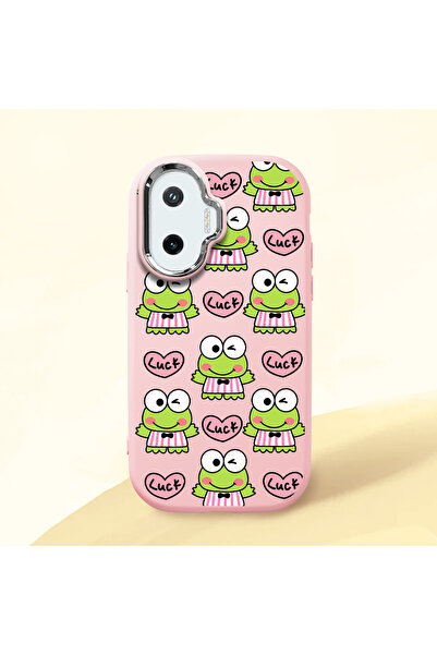 ucuc حافظة سيليكون وردية اللون متوافقة مع ماصّ للصدمات كاميرات من Poco F7، حا...