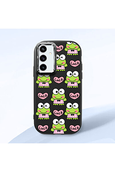 ucuc حافظة سيليكون سوداء متوافقة مع هاتف سامسونج جالاكسي S23 FE مع حماية للكا...