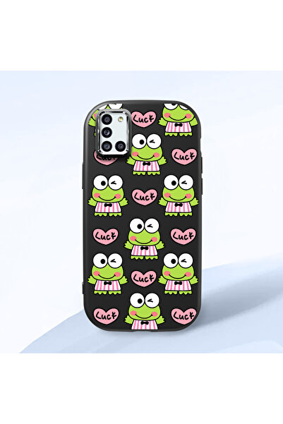 ucuc حافظة سيليكون سوداء متوافقة مع هاتف سامسونج جالاكسي A31 مع حماية للكامير...