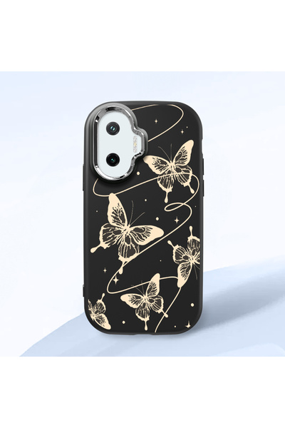 ucuc حافظة سيليكون سوداء متوافقة مع ماصّ للصدمات كاميرات من Poco F7 مع حماية ...