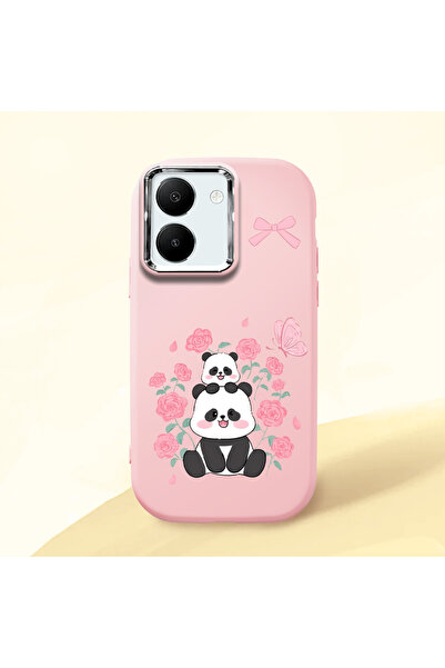 ucuc حافظة سيليكون وردية اللون متوافقة مع ماصّ للصدمات كاميرات من Vivo Y77T/Y...