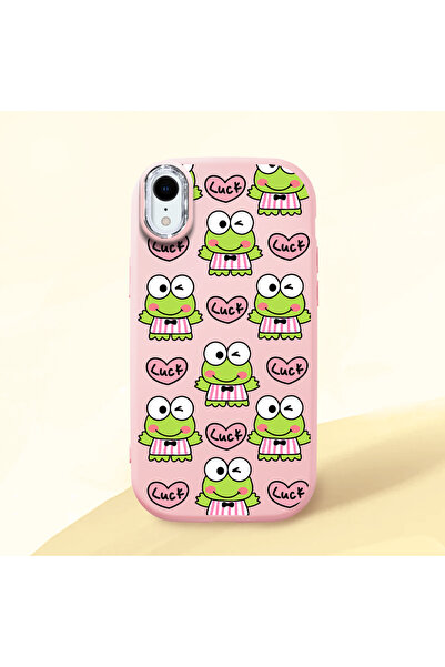 ucuc حافظة من السيليكون باللون الوردي متوافقة مع هاتف iPhone XR مع ماصّ للصدم...