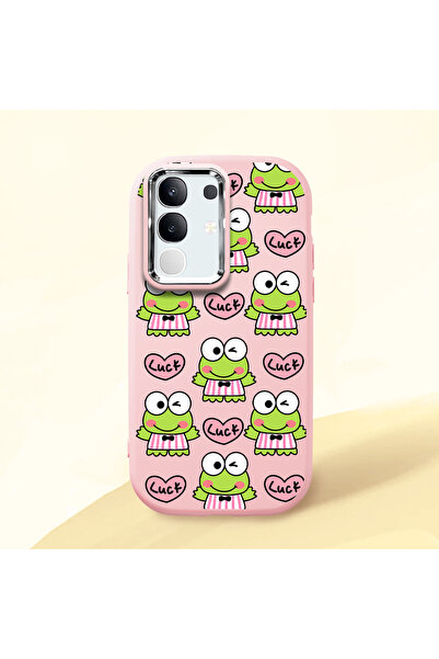 ucuc حافظة من السيليكون باللون الوردي متوافقة مع هاتف Vivo Y29 4G مع ماصّ للص...