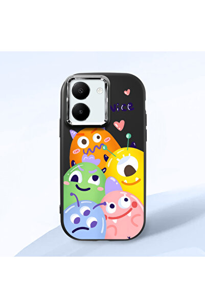 ucuc حافظة سيليكون سوداء متوافقة مع هاتف Vivo Y77T/Y78M مزودة بـ ماصّ للصدمات...