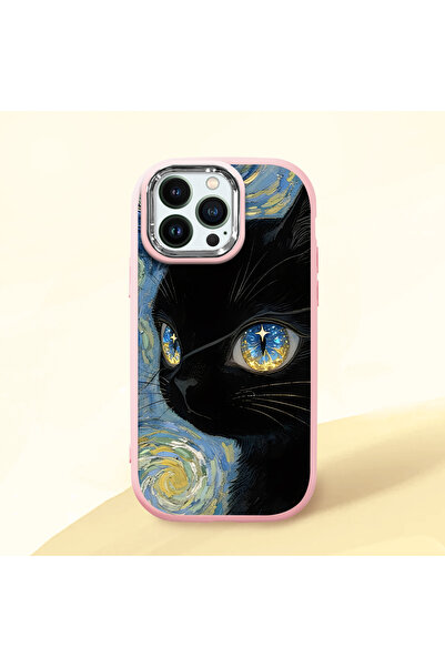 ucuc iPhone 14 Pro Uyumlu Darbe Emici Kamera Korumalı pembe Silikon Kılıf Ked...
