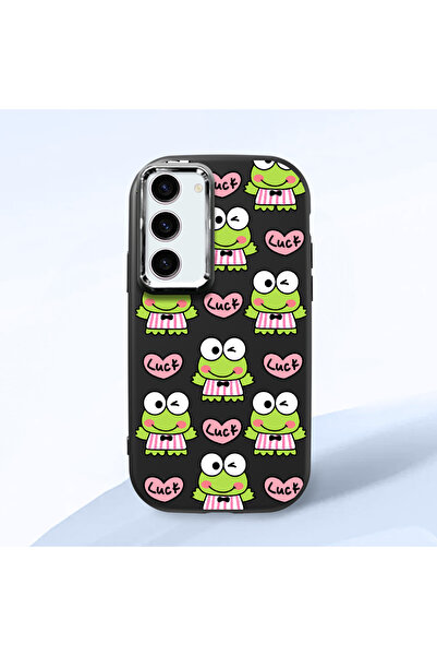 ucuc حافظة سيليكون سوداء متوافقة مع هاتف سامسونج جالاكسي S23 مع حماية للكامير...