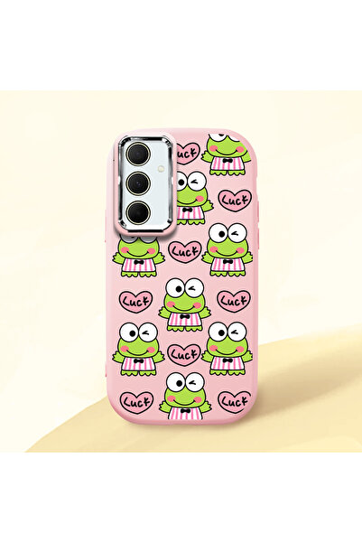 ucuc حافظة سيليكون وردية اللون متوافقة مع هاتف سامسونج جالاكسي A35 مع حماية ل...