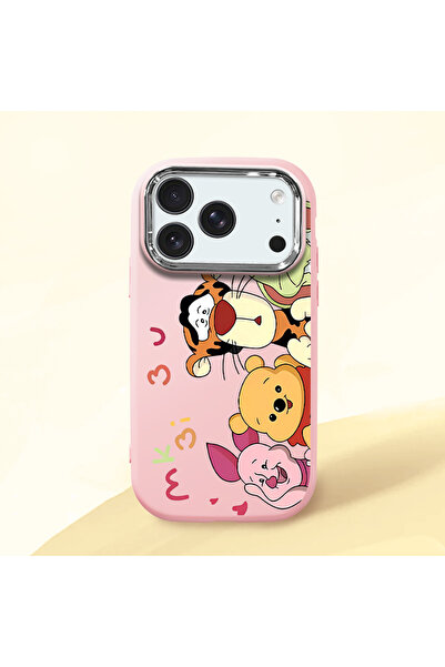 ucuc iPhone 17 Pro Uyumlu Darbe Emici Kamera Korumalı pembe Silikon Kılıf Car...