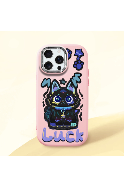 ucuc حافظة سيليكون وردية متوافقة مع هاتف iPhone 16 Pro Max مزودة بـ ماصّ للصد...