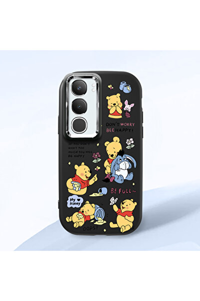 ucuc حافظة سيليكون سوداء متوافقة مع هاتف Vivo Y29 5G مزودة بـ ماصّ للصدمات كا...