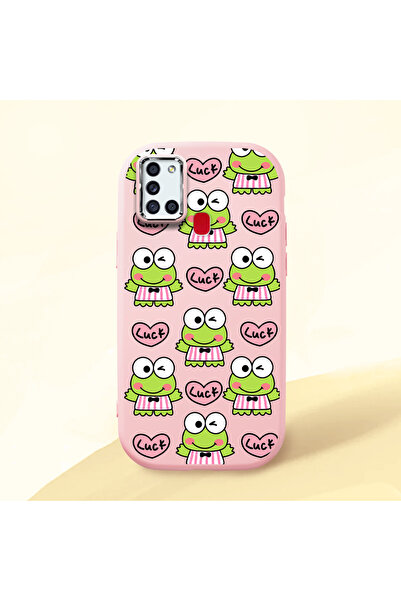 ucuc حافظة سيليكون وردية اللون متوافقة مع هاتف سامسونج جالاكسي A21S مع حماية ...