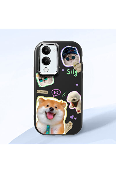 ucuc حافظة سيليكون سوداء متوافقة مع هاتف Vivo Y19S GT مزودة بـ ماصّ للصدمات ك...