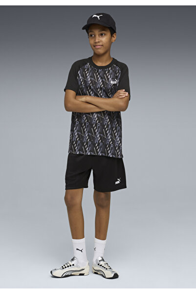 Puma TRAIN ALL DAY Essentials Bedrucktes T-Shirt und Shorts im Set