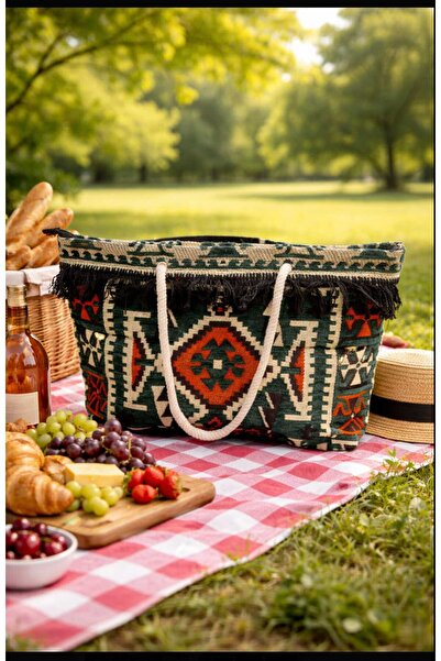 Ayder تذكرة الهروب من ضوضاء المدينة: 53 سم × 35 سم حجم سلة النزهة الخاصة بك ج...