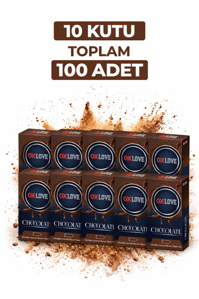 Genel Markalar OxLove Chocolate Aromalı Prezervatif 10'lu 10 Kutu