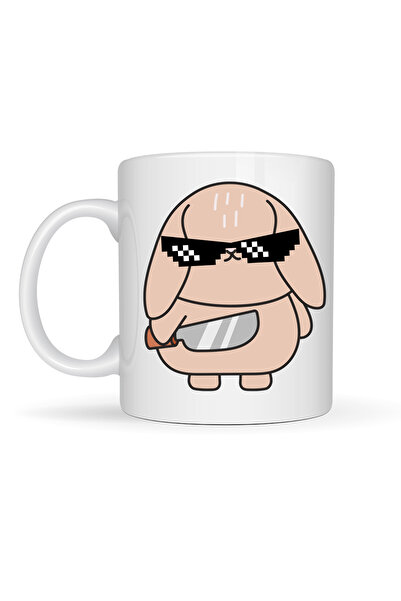 Generic Brand Cool Rabbit Design Porcelain Mug Model 93 – Fun, Cool, and Ener...
