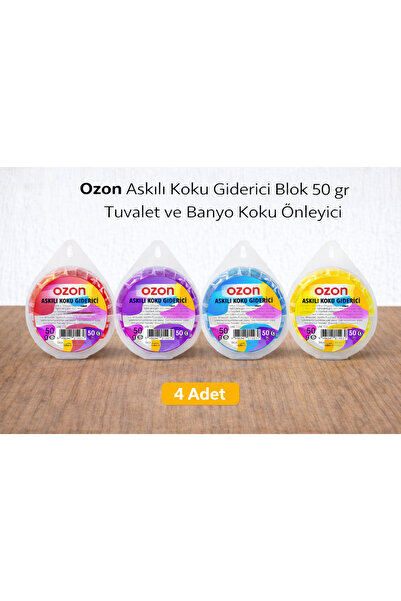 Twin Store Ozon Askılı Koku Blok 50 Gr Tuvalet Banyo Koku Önleyici 4 Adet