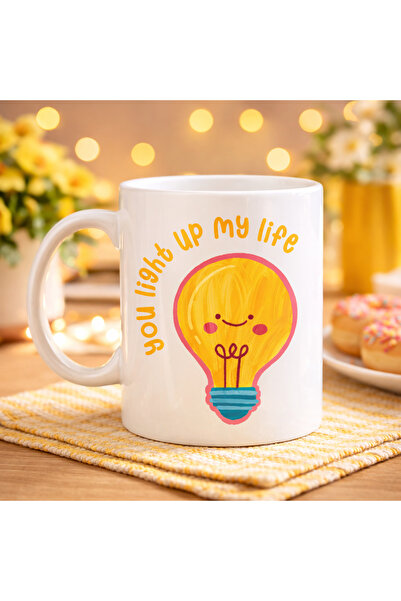 CT STONES Cană de porțelan cu design You Light Up My Life, model 15 - Cană de...