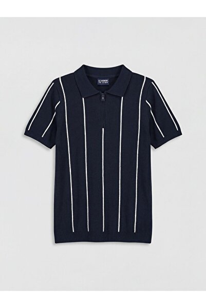 LC Waikiki LCW Dječji pleteni džemper sa polo ovratnikom za dečake