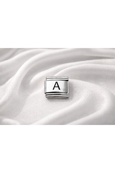 TUBA TOPTAŞ Nomination Uyumlu A Harfi Charm – Çelik Harfli Bileklik Aksesuarı...