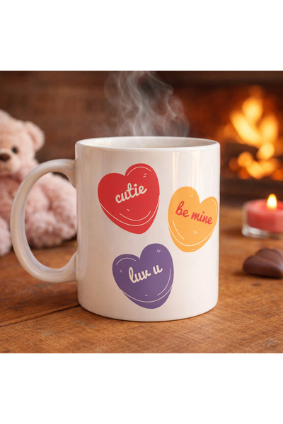 Beta Moda Hub Cutie Be Mine Lyk U Porcelain Mug – Model 9 - Special Sweet Des...