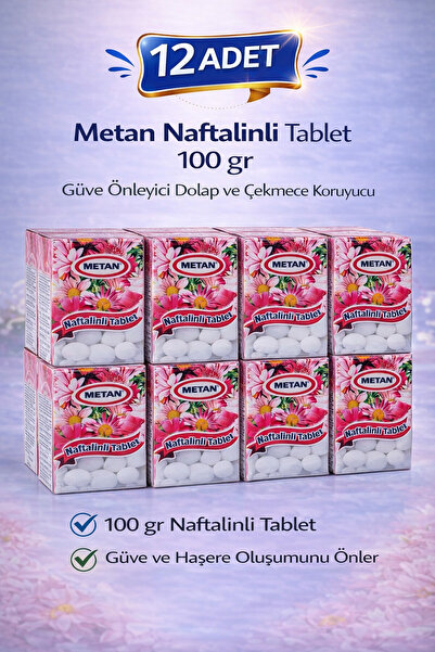 Genel Markalar Metan Naftalinli Tablet 100 gr Güve Önleyici Dolap ve Çekmece ...