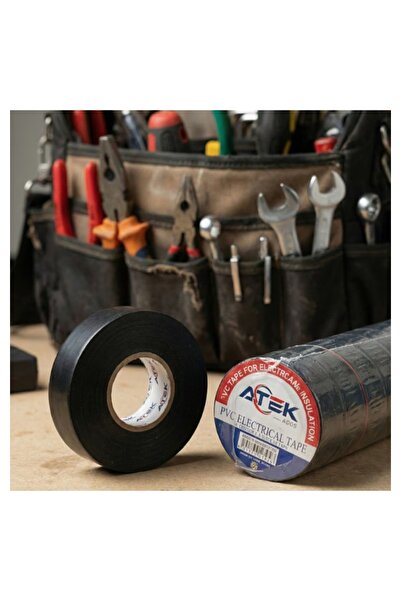 RED KİTCHEN Siyah Elektrik İzole Bant Paket Hırdavat Ürünü 1 Adet 1,5CMX 100MT