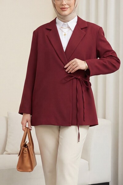 Modamorfo Яке с странично закопчаване, разрез на гърба, подплатено с двойна к...