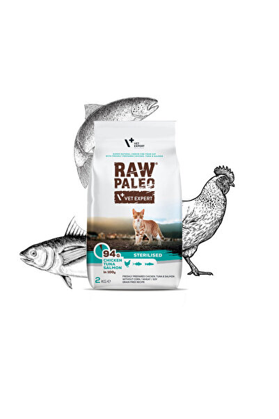 Raw Paleo Hrana uscata pentru pisici sterilizate, RAW PALEO, carne de pui, to...