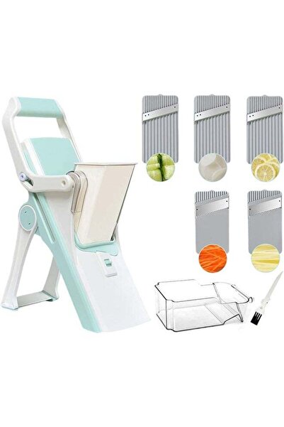Arabest Vegetable Cutter with 5 Blades, X-Type Mandoline Slicer Food Chopper ...