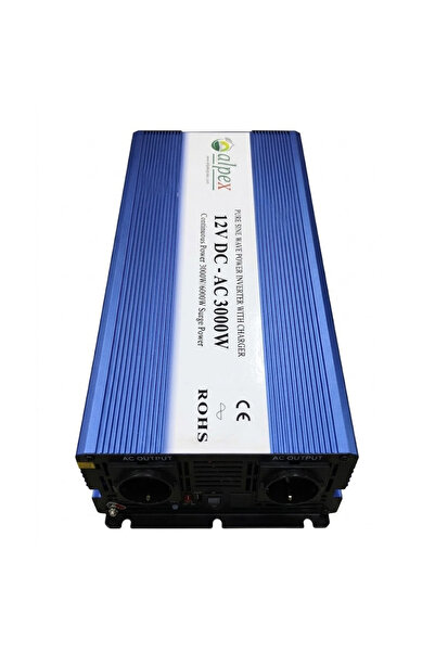 Alpex 3000 Watt 12 Volt Ups (Şebeke Şarjlı) Tam Sinüs İnverter