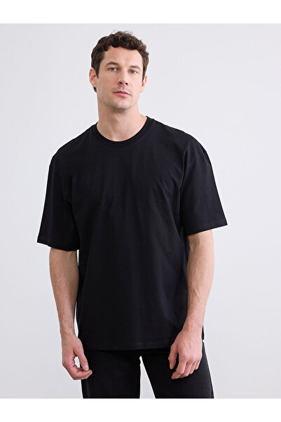 LC Waikiki Nevavm Differential Oval Collar Men's T-Shirt