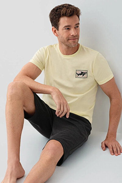 Arnetta Muški set T-shirt i šortsa, 100% pamuk , okrugla kragna , Sa deznom ,...